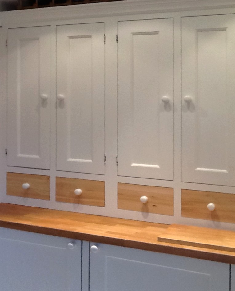 painted kitchen wall units