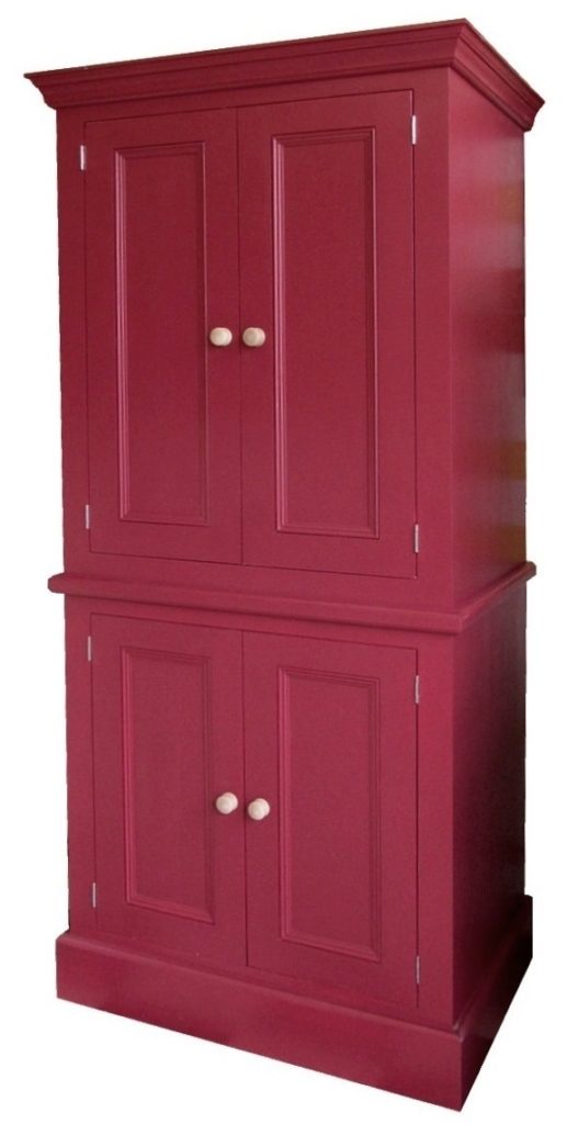 a painted pine kitchen larder unit