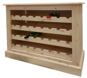 large kitchen pine winerack