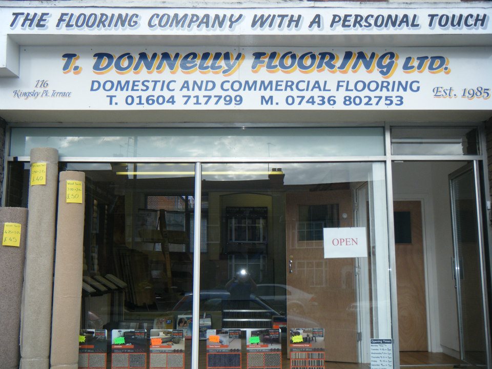 T.Donnelly flooring, 
Carpet & flooring shop, Kettering road, Northampton